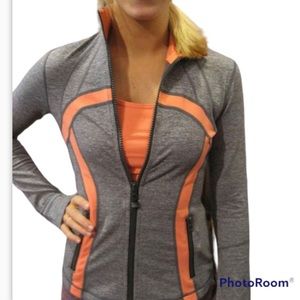 Lululemon Define Static Coal Persimmon Jacket Size 4